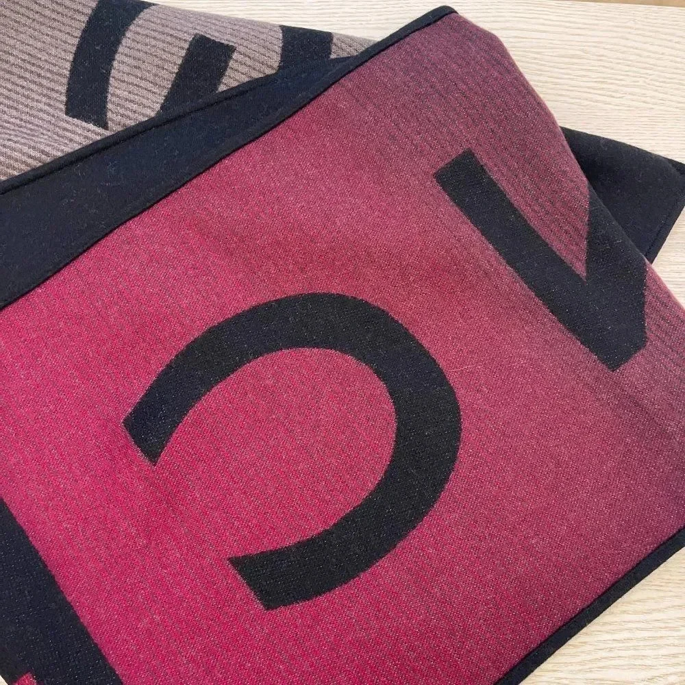 Givenchy Ombre Reversible Logo Wool Virgin Wool & Silk Scarf